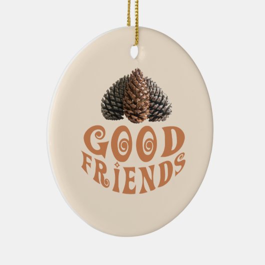 Gute Freunde Keramikornament (Rechts)