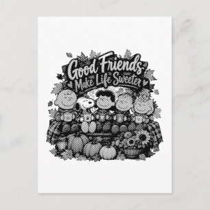 Gute Freunde machen das Leben süßer! Postkarte