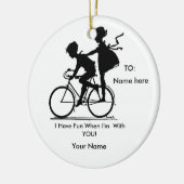 GUTE FREUNDE ORAMENT KERAMIK ORNAMENT (Links)