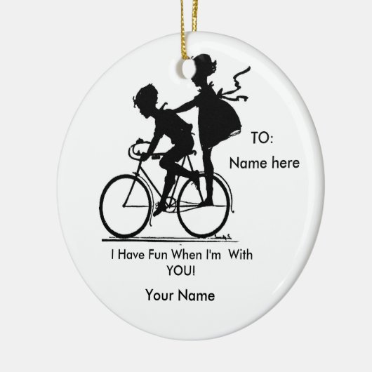 GUTE FREUNDE ORAMENT KERAMIK ORNAMENT (Links)