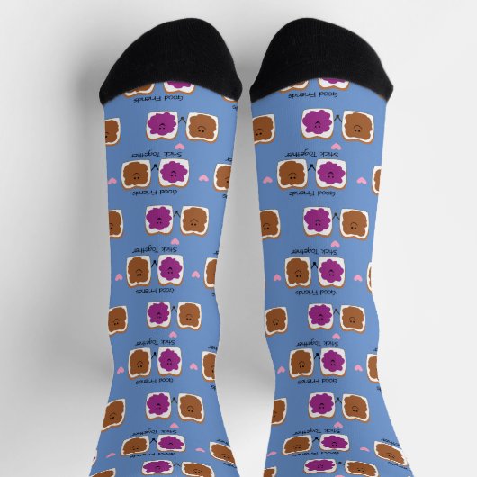 Gute Freunde PB&J Funny Socken (Oben)