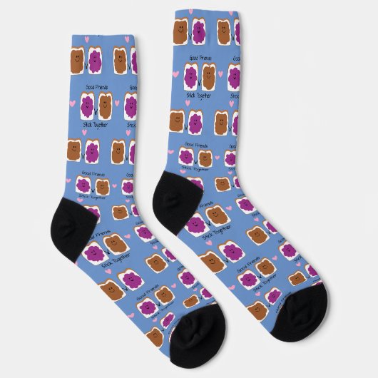 Gute Freunde PB&J Funny Socken (Rechts)