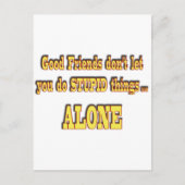 Gute Freunde Postkarte (Vorderseite)
