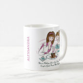 Gute Freunde & Schokolade Girls’ Night Out Kaffeetasse (VorderseiteRechts)