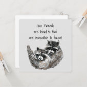 Gute Freunde schwer zu finden unmögliches Vergesse Karte (Vorderseite/Rückseite Beispiel)