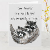 Gute Freunde schwer zu finden unmögliches Vergesse Karte (Gelbe Blume)