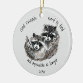 Gute Freunde schwer zu finden Unmögliches Vergesse Keramik Ornament (Links)