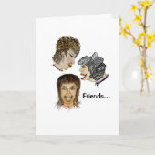 Gute Freunde sind schwer zu finden Karte (Gelbe Blume)