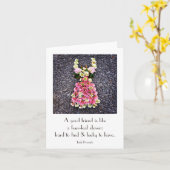 gute Freunde sind vierblättrige Klee ... Karte (Gelbe Blume)