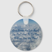 Gute Freunde sind wie Engel Schlüsselanhänger (Vorderseite)