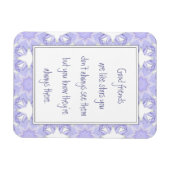 Gute Freunde sind wie Stars Fun Quote Magnet (Horizontal)