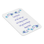 Gute Freunde sind wie Stars Fun Quote Magnet (Rechte Seite)