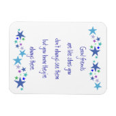 Gute Freunde sind wie Stars Fun Quote Magnet (Horizontal)