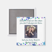 Gute Freunde sind wie Sterne Custom Quote Magnet (Vorderseite/Rückseite)