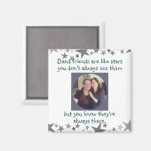 Gute Freunde sind wie Sterne Custom Quote Magnet (Vorderseite/Rückseite)
