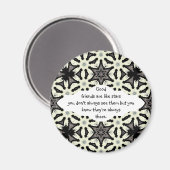 Gute Freunde sind wie Sterne Custom Quote Magnet (Vorderseite/Rückseite)