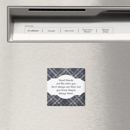 Gute Freunde sind wie Sterne Custom Quote Magnet (In Situ (Geschirrspüler))