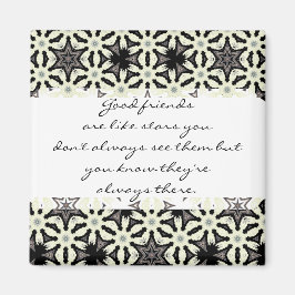 Gute Freunde sind wie Sterne Custom Quote Magnet