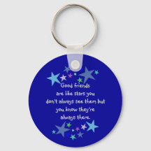 Gute Freunde sind wie Sterne Custom Quote