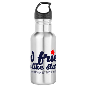 Gute Freunde sind wie Sterne Edelstahlflasche