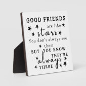 Gute Freunde sind wie Sterne: Freundschaftsangebot Fotoplatte (Vorderseite)