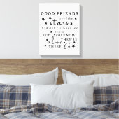 Gute Freunde sind wie Sterne: Freundschaftsangebot Leinwanddruck (Insitu (Schlafzimmer))