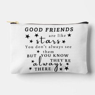 Gute Freunde sind wie Sterne: Freundschaftsangebot Zubehörtasche