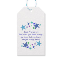 Gute Freunde sind wie Sterne Inspiration Zitat