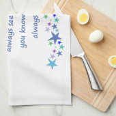 Gute Freunde sind wie Sterne Inspiration Zitat Handtuch (Viertel Falte)