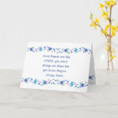 Gute Freunde sind wie Sterne Inspiration Zitat Karte (Gelbe Blume)