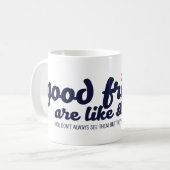 Gute Freunde sind wie Sterne Kaffeetasse (Vorderseite Links)