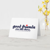 Gute Freunde sind wie Sterne Karte (Gelbe Blume)