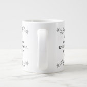 Gute Freunde sind wie Sterne Minimalistisch Modern Jumbo-Tasse (Rückseite)