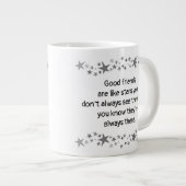Gute Freunde sind wie Sterne Minimalistisch Modern Jumbo-Tasse (Vorderseite Rechts)