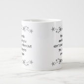 Gute Freunde sind wie Sterne Minimalistisch Modern Jumbo-Tasse (Vorderseite)