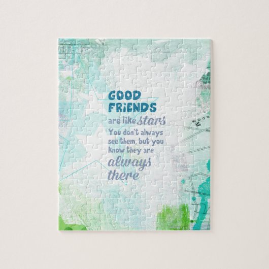Gute Freunde sind wie Sterne Puzzle (Vertikal)
