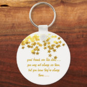 gute Freunde sind wie Sterne Schlüsselanhänger (Vorderseite)