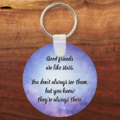 Gute Freunde sind wie Sterne Schlüsselanhänger (Vorderseite)