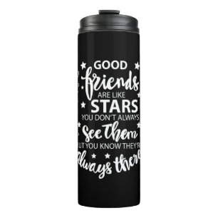 Gute Freunde sind wie Sterne Thermosbecher