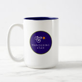 Gute Freunde sind wie Sterne… Zweifarbige Tasse (Links)