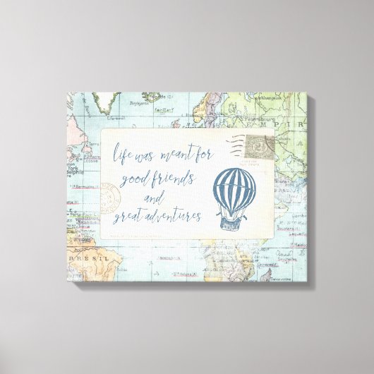 Gute Freunde und ein tolles Angebot für Abenteuer Leinwanddruck (Vorderseite)