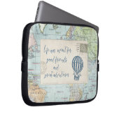 Gute Freunde und großes Abenteuer-Zitat Laptopschutzhülle (Vorne Rechts)