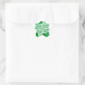Gute Freunde und Kleeblätter Stern-Aufkleber (Tasche)