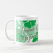 Gute Freunde und Vier-Leaf-Clovers Kaffeetasse (Links)