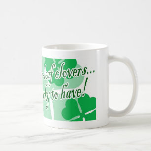 Gute Freunde und Vier-Leaf-Clovers Kaffeetasse