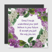 Gute Freunde verstehen inspirierende Angebotskarte Magnetkarte (Vorne/Hinten)