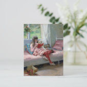 Gute Freunde von Albert Edelfelt 1881 Postkarte (Stehend Vorderseite)