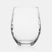 Gute Freunde Wein Gemeinsam Stemless Glass Weinglas Ohne Stiel (Links)
