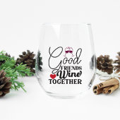 Gute Freunde Wein Gemeinsam Stemless Glass Weinglas Ohne Stiel