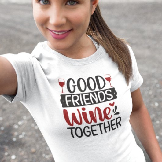 Gute Freunde Wein Verkostung T-Shirt